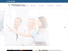 Tablet Screenshot of optimalhealthcaretx.com